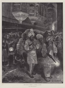 Die Pest in Bombay, ein Begräbnis bei Nacht